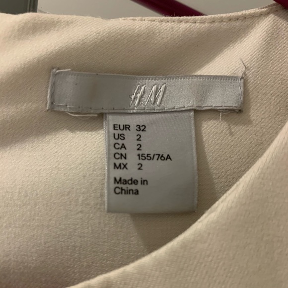 H&M Cream below knee work dress - Picture 4 of 8